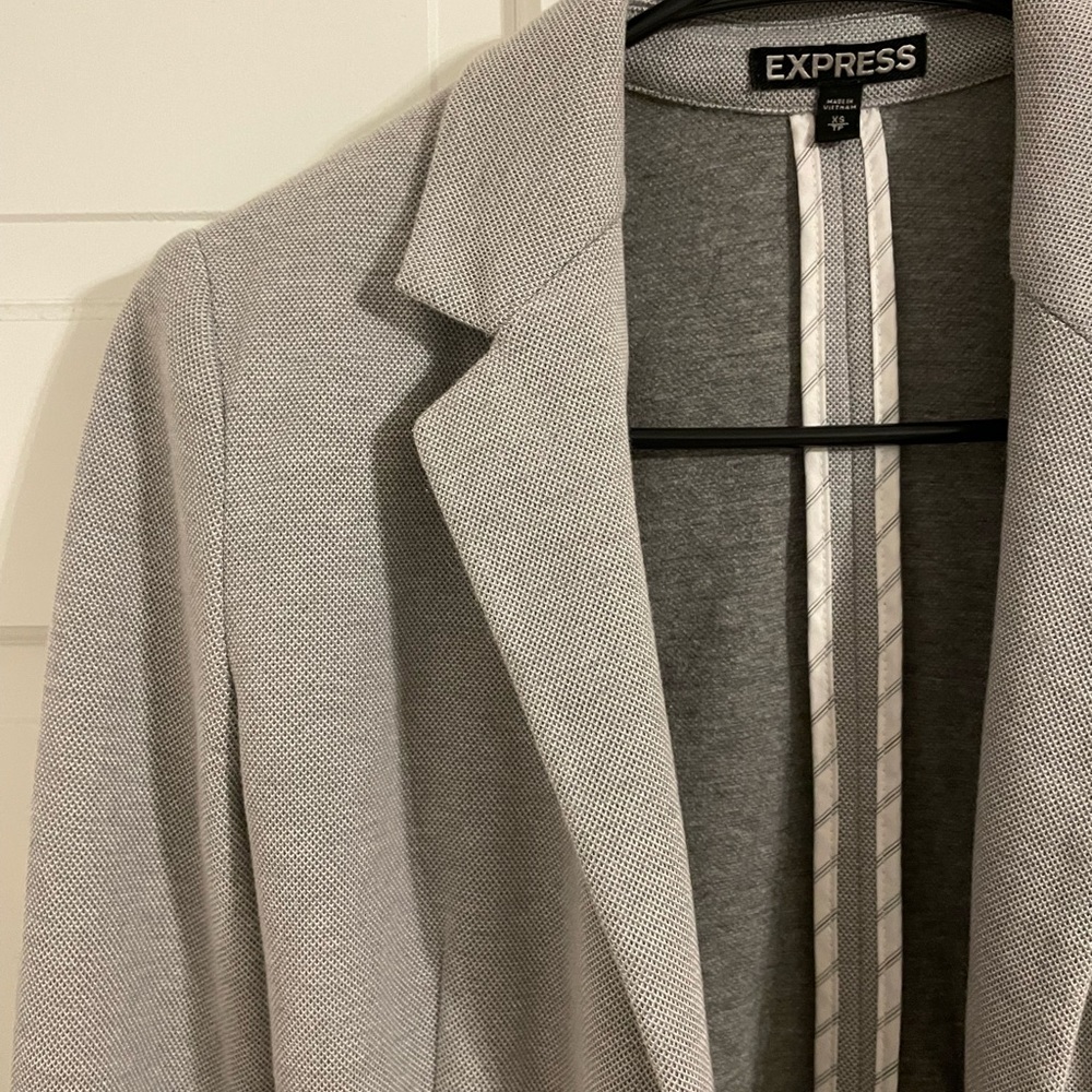 express | light grey blazer